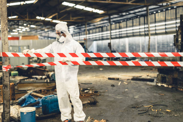 Professional Biohazard Cleanup technician working in Gainesville, FL